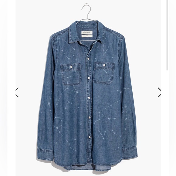 Madewell Tops - Madewell Denim Classic Ex-Boyfriend Shirt: Comet Edition XXS